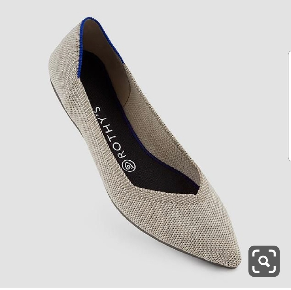 Flax Birdseye Pointed Toe Flat